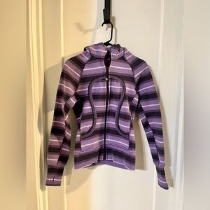 lululemon athletica Purple Striped Hoodie